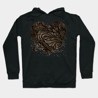 Dark Chocolate heart Hoodie